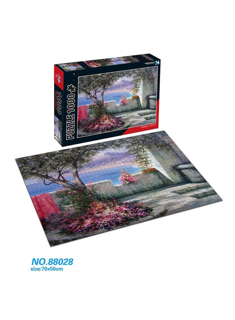 لعبة ألغاز تعليمية للتطوير التربوي لتخفيف التوتر مكونة من 1000 قطعة مقاس 70 × 50 سم - Image 2